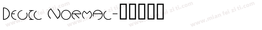 Devil Normal字体转换